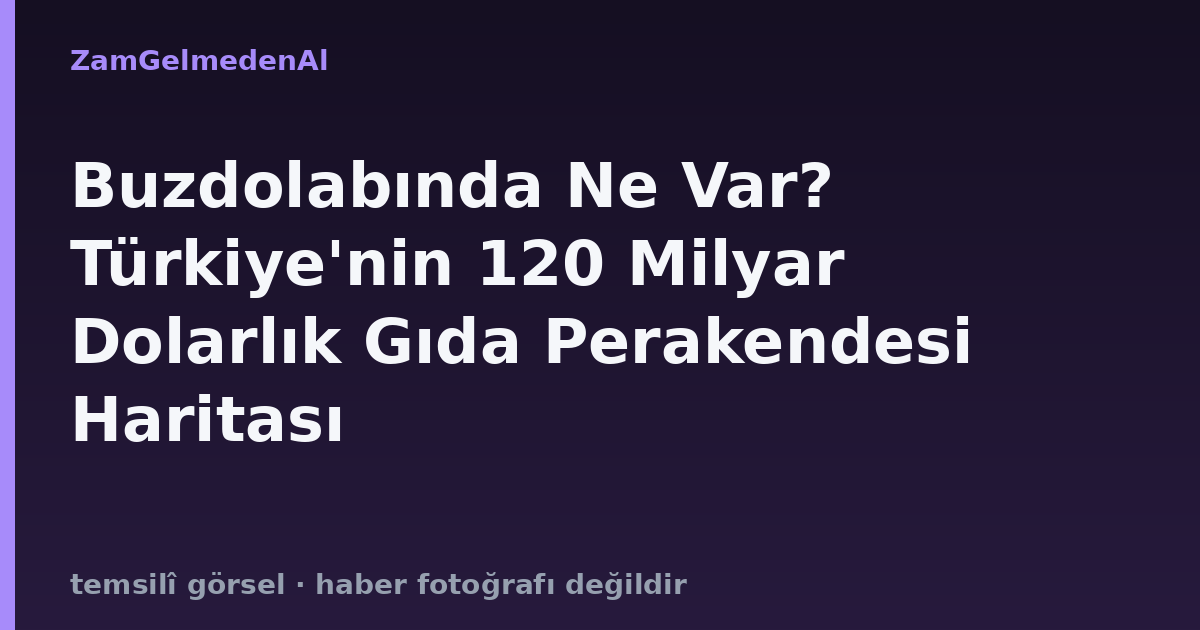 Buzdolabında Ne Var? Türkiye'nin 120 Milyar Dolarlık Gıda Perakendesi Haritası